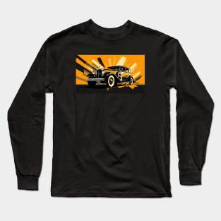 Expressionist Vintage Car Long Sleeve T-Shirt